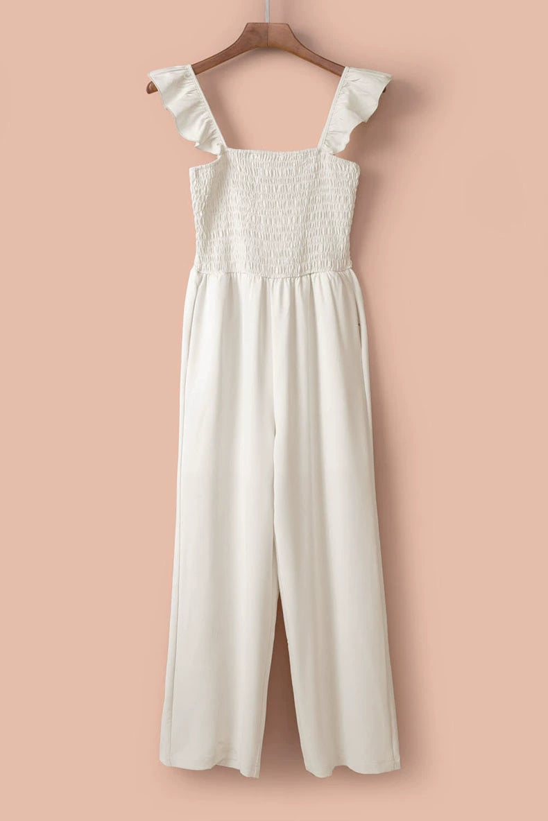Pure Color Casual Waist Tight Amazon All-Match Jumpsuit