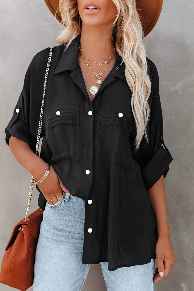 Summer White Casual Short Sleeve Shirt Women 2024 New Arrival Easiest for Match Single Breasted Lapel Women's Cardigan Niche Shirt