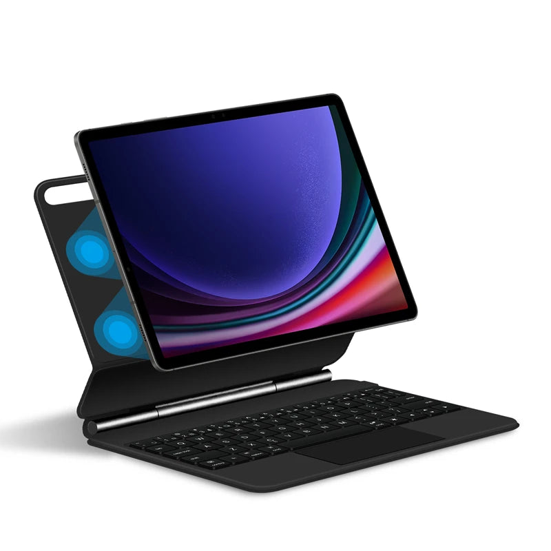 Magic Keyboard Case For Samsung Galaxy Tab S10+ S9 FE+ S9+ S8+ S7 FE Plus 12.4 inch S9 S8 11 Tablet Book Cover Slim Key Touchpad