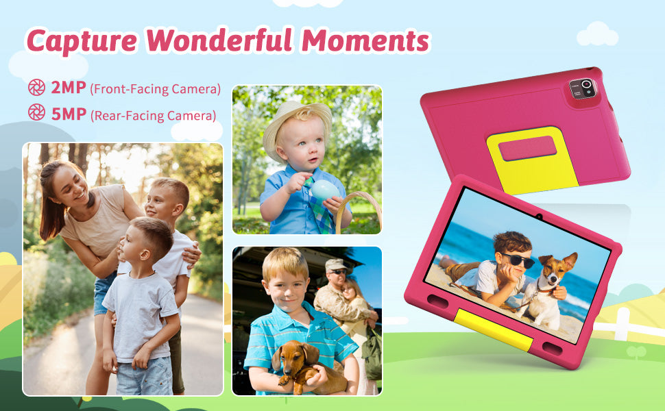BESTSKI 10-inch Kids Tablet Android 13 Kid Tablet, 6GB RAM, 64GB ROM, Quad-Core Processor, Kidoz Pre Installed, Parental Control